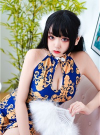 Naoyuki Enda NO.020 blue cheongsam(47)